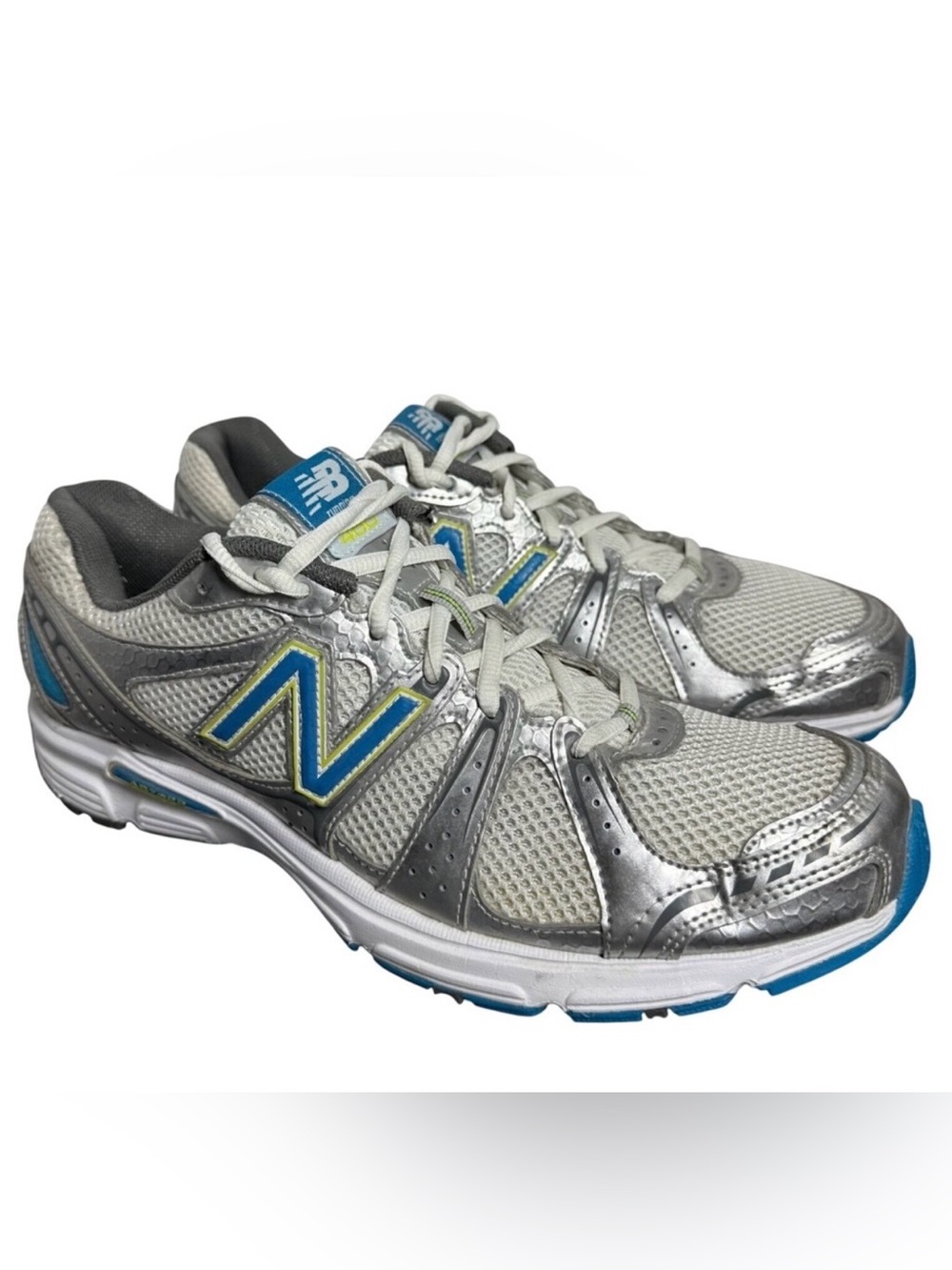 New Balance 480 Womens 11 B Running Shoes Silver Blue ABZORB W480WB1